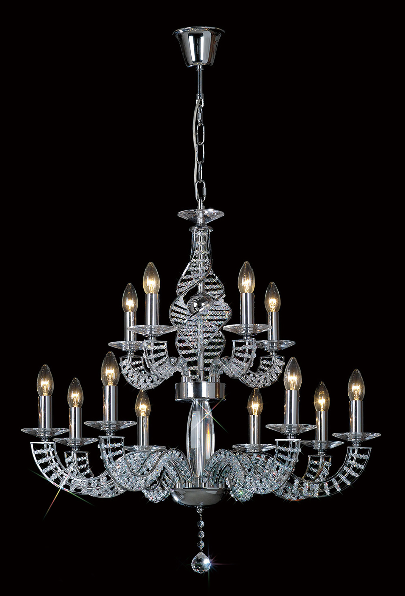 Santo Crystal Ceiling Lights Diyas Tiered Crystal Fittings Santo Crystal Ceiling Lights Diyas Tiered Crystal Fittings
